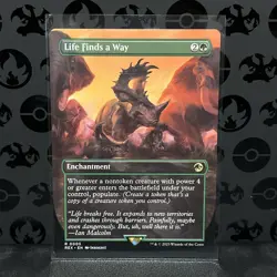 1x Life Finds a Way ~~ Borderless NM-Mint, English Jurassic World Collection MTG - Image 1