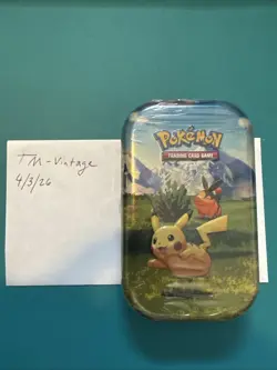 Pokemon Mega Evolution Ascended Heroes Pikachu & Tepig Mini Tin New Sealed - Image 1