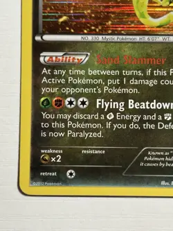 Pokemon Boundaries Crossed Flygon 99/149 Holo Rare LP - Image 5