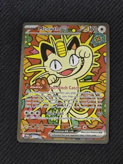 Meowth EX 121/088 Special Illustration Rare Perfect Order SIR Pokemon TCG MINT - Image 2