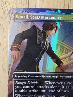 MTG Squall SeeD Mercenary Standard Showdown Promo Borderless FOIL Final Fantasy - Image 2
