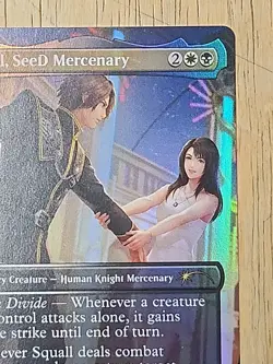 MTG Squall SeeD Mercenary Standard Showdown Promo Borderless FOIL Final Fantasy - Image 3