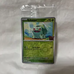 Bulbasaur Pokemon TCG Scarlet & Violet 151 Best Buy Stamped Promo Sealed 001/165 - Image 1