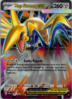 Mega Skarmory ex 055/088 Perfect Order Pokemon NM - Image 1