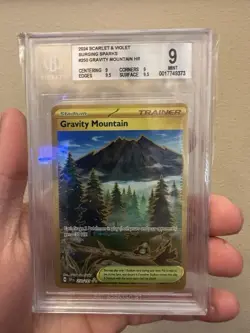2024 Pokemon Gravity Mountain Surging Sparks #250/191 Hyper Rare Beckett 9 - Image 1