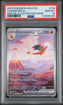 Pokemon Charizard ex 151 Special Illustration Rare #199 PSA 10 - Image 1