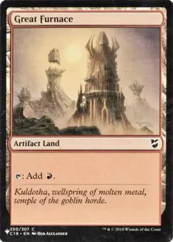 Great Furnace - Commander 2021 #292 MTG Magic The Gathering VLP Magic Card - Image 1