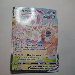 Pokemon Sylveon VMAX 212/203 Secret Rare Full Art Rapid Strike Evolving Skies - Image 1