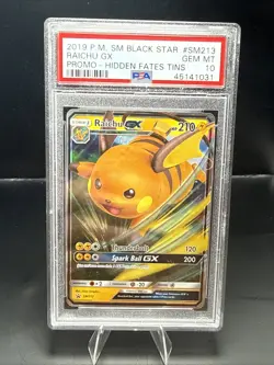 Pokemon Raichu GX SM213 Sm Holo PSA 10 - Image 1