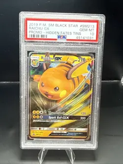 Pokemon Raichu GX SM213 Sm Holo PSA 10 - Image 2