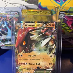Pokemon TCG Groudon-EX XY Black Star Promos XY42 Holo Promo - Image 3