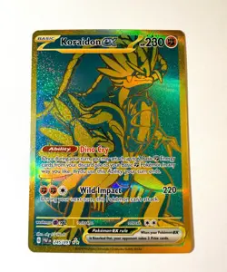 Pokemon Koraidon ex 245/091 SV: Paldean Fates Hyper Rare Full Art Holo HP 230 EX - Image 1