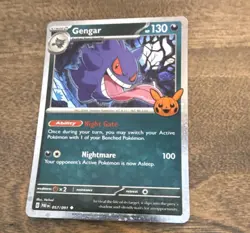 Pokemon Gengar Cosmos Holo 057/091 Trick or Trade Booster 2024 130HP Stage 2 Eng - Image 1
