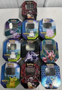 POKEMON TCG *Empty Tin Lot Of (10) Collectors Tins - Image 1