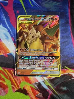 Pokemon Charizard & Braixen GX 22/236 Sm-Cosmic Eclipse Ultra Rare Holo 270 HP - Image 1