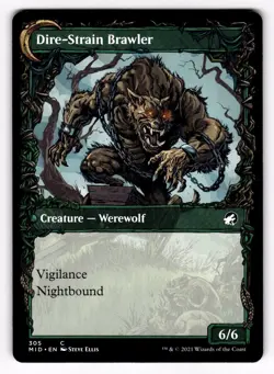 Tireless Hauler Dire-Strain Brawler - Innistrad: Midnight Hunt MTG 305 (C) - Image 2