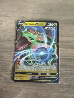 Rayquaza V CRZ 100/159 Pokemon Crown Zenith Ultra Rare Holofoil EN NM - Image 1