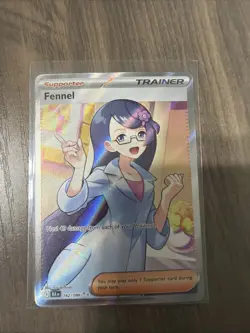 Pokemon Fennel Ultra Rare SV: Black Bolt 162/086 NM - Image 1