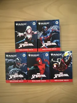 Sdcc 2025 Magic The Gathering MTG Marvel Spider-Man Welcome Deck Complete Set - Image 1