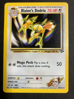 Pokemon Blaine's Dodrio 32/132 Gym Challenge NM+ (Never Played!) - Image 1