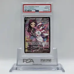 2022 Pokemon SWSH Brilliant Stars #TG14Full Art Sylveon V PSA 10 - Image 1