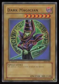 Dark Magician LOB-005 GLOSSY Ultra Rare 1st Edition Yu-Gi-Oh - Image 1
