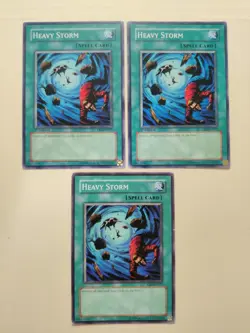 3x Heavy Storm YSD-EN027 Common 1st Edition/Unlimited LP - Image 1