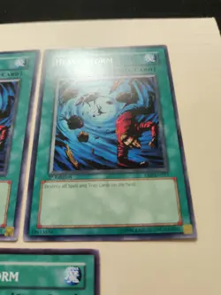 3x Heavy Storm YSD-EN027 Common 1st Edition/Unlimited LP - Image 3