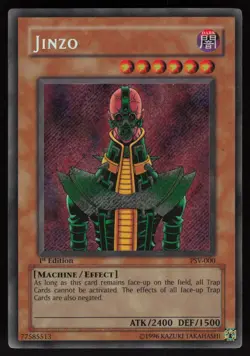 Jinzo PSV-000 Secret Rare Pharaoh's Servant 1st Edition Yu-Gi-Oh - Image 1