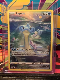 Pokemon TCG Lapras Crown Zenith: Galarian Gallery GG05/GG70 NM Condition - Image 1