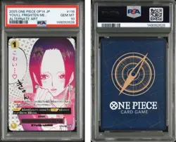 2025 ONE PIECE JAPANESE OP14-THE AZURE SEA'S SEVEN #118 YOU'LL FRIGHTEN ME PSA10 - Image 3