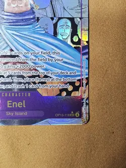 🔥Enel OP15-118 Manga Alt Art Adventure on KAMI’s Island ONE PIECE ENGLISH OP15 - Image 4