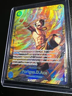 One Piece TCG Carrying On His Will Portgas.D.Ace SEC OP13-119 - Image 2