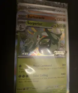 Pokemon Perfect Order Prerelease Staff Promo 4 cards Sealed - Image 4