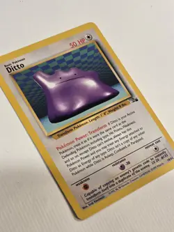 Pokemon Vintage Ditto Card Non Holo Rare 18/62 Fossil 1999 WOTC - Image 3