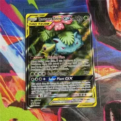 Pokemon Venusaur & Snivy GX SM229 TAG TEAM Promo 270 HP Card - Image 1