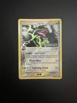Pokemon Card Rayquaza Delta Species Reverse Holo Rare - Image 1