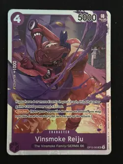 Vinsmoke Reiju SR Legacy of the Master OP12-063 LP-NM One Piece Card - Image 1
