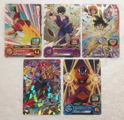 Lot of 5 Japanese Dragon Ball Super Dragonball Heroes TCG Promo Card Set - Image 1