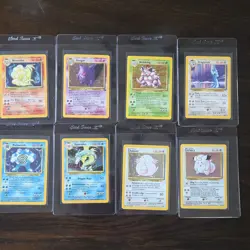 Pokemon Base Set Holo Rare Lot Gengar 8 Cards Wizards 1999 - Image 5