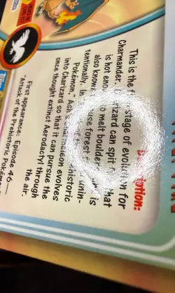 Topps Charizard Pokemon Card #06 Non-Holo Blue Label Logo LP-MP - Image 4