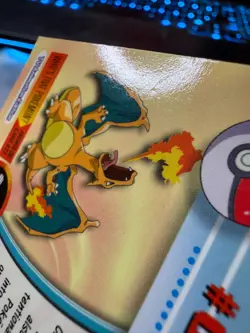 Topps Charizard Pokemon Card #06 Non-Holo Blue Label Logo LP-MP - Image 5