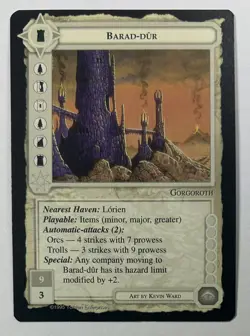 Barad-Dur Middle Earth MECCG CCG Rare Limited 1st Edition Never Played - Image 1