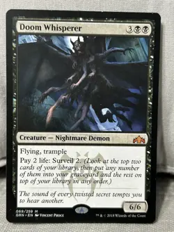 Doom Whisperer Guilds of Ravnica Light Play GRN MTG - Image 1