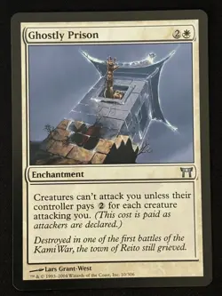 1x MTG Ghostly Prison - Champions of Kamigawa (CHK) #10 - Magic the Gathering - Image 1