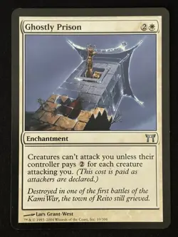 1x MTG Ghostly Prison - Champions of Kamigawa (CHK) #10 - Magic the Gathering - Image 3