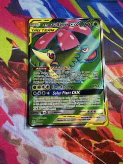 Pokemon Venusaur & Snivy GX TAG TEAM Sm-Cosmic Eclipse Ultra Rare 210/236 Full … - Image 1