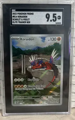 Koraidon SVP EN 014 Pokemon Promo Scarlet & Violet Illustration Rare NM SGC 9.5 - Image 1