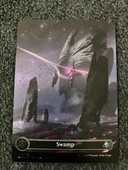 Magic The Gathering MTG - Swamp (0369) (Borderless) (Galaxy Foil) - EOE - Image 1
