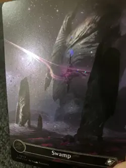 Magic The Gathering MTG - Swamp (0369) (Borderless) (Galaxy Foil) - EOE - Image 2